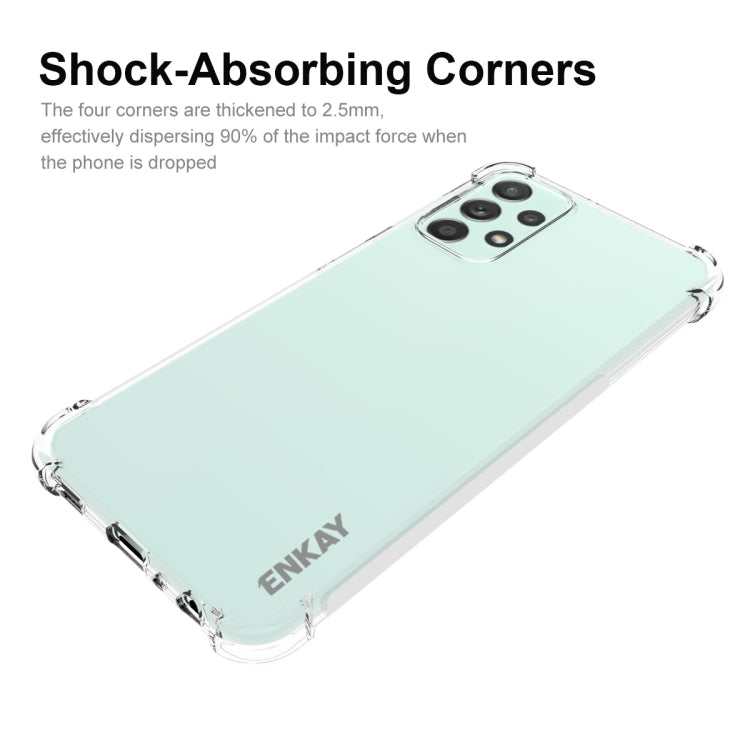 สำหรับ Samsung Galaxy A23 ENKAY เคสกันกระแทก TPU แบบใส, For Samsung Galaxy A23