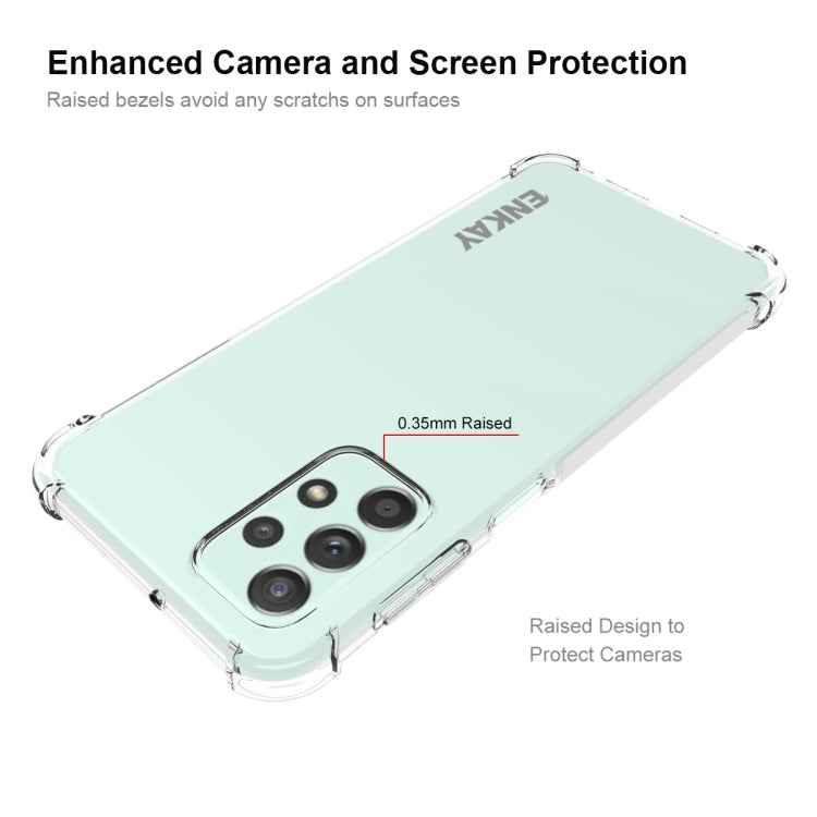 สำหรับ Samsung Galaxy A23 ENKAY เคสกันกระแทก TPU แบบใส, For Samsung Galaxy A23