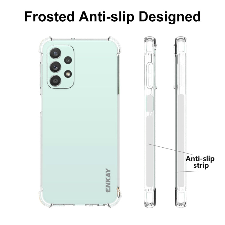 สำหรับ Samsung Galaxy A23 ENKAY เคสกันกระแทก TPU แบบใส, For Samsung Galaxy A23