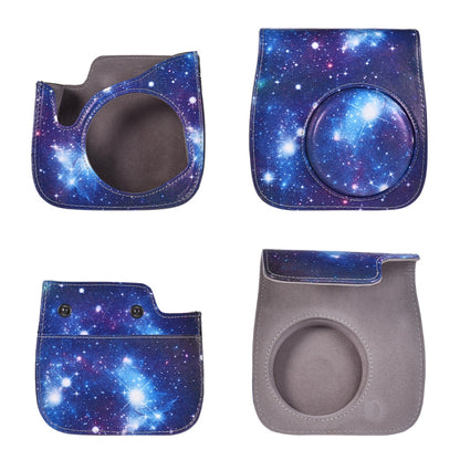 กระเป๋ากล้องหนัง PU ตัวเต็มพร้อมสายคล้องสำหรับ FUJIFILM instax mini 9 / mini 8+ / mini 8, Universe Pattern