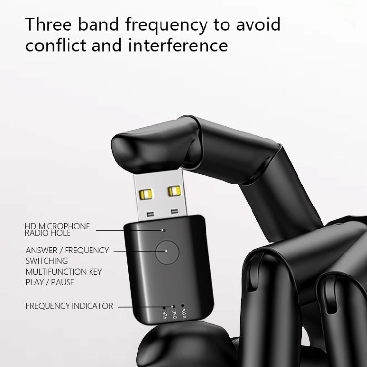 T50 รถ USB Bluetooth 5.1 เครื่องรับ FM Transmitter สำหรับการนำทางแบบแฮนด์ฟรี, T50