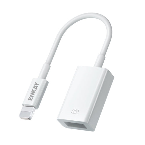 ENKAY ENK-AT108 8 Pin to USB 3.0 OTG Adapter Data Cable สำหรับ iPhone / iPad