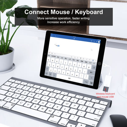 ENKAY ENK-AT108 8 Pin to USB 3.0 OTG Adapter Data Cable สำหรับ iPhone / iPad