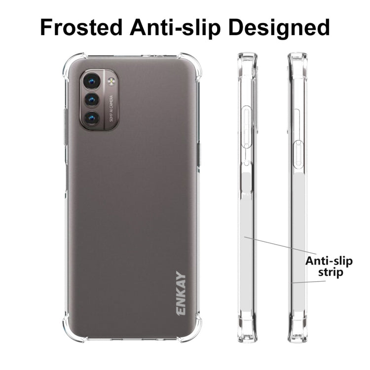 สำหรับ Nokia G21 / G11 ENKAY เคสโทรศัพท์ TPU แบบใสกันกระแทก, For Nokia G21 / G11