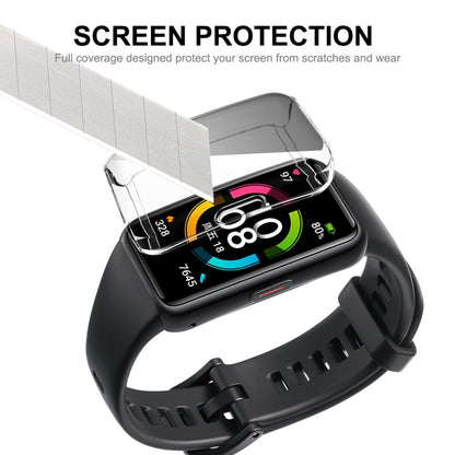 สำหรับ Huawei Band 7/6 / Honor Band 6 ENKAY Hat-Prince ความคุ้มครองเต็มรูปแบบเคส TPU นุ่มโปร่งใสพร้อมระบบป้องกันหน้าจอ