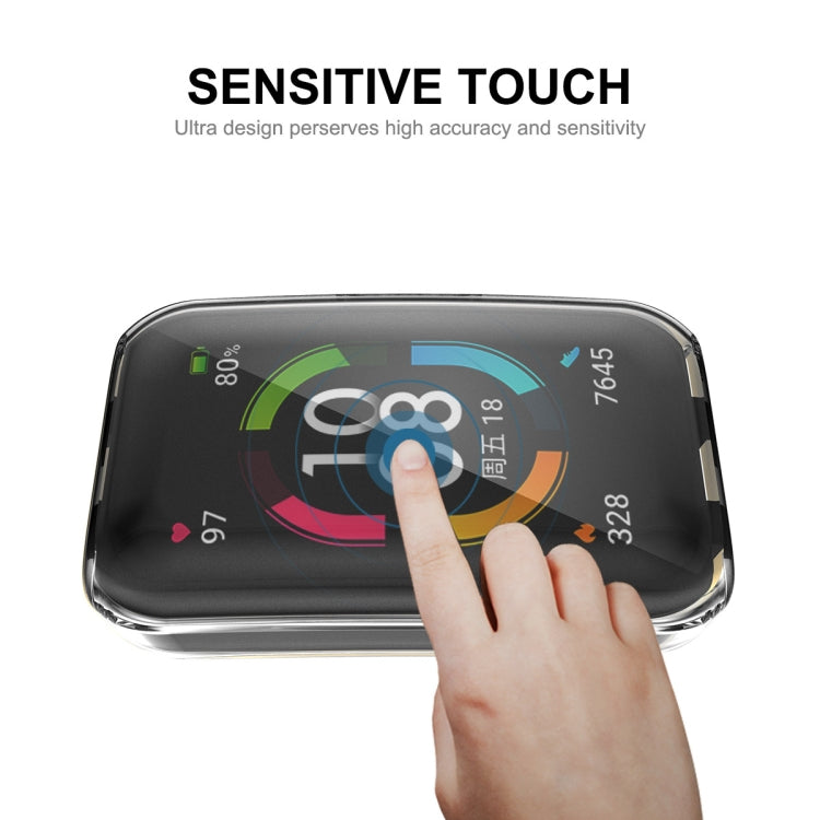 สำหรับ Huawei Band 7/6 / Honor Band 6 ENKAY Hat-Prince ความคุ้มครองเต็มรูปแบบเคส TPU นุ่มโปร่งใสพร้อมระบบป้องกันหน้าจอ