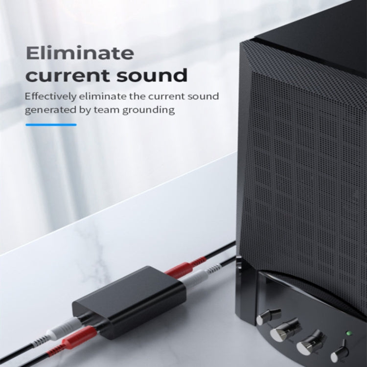 G1 RCA Audio Common Ground Isolator ตัวกรองลดเสียงรบกวนป้องกันการรบกวนช่วยลดตัวรับสัญญาณบลูทูธ, G1 RCA