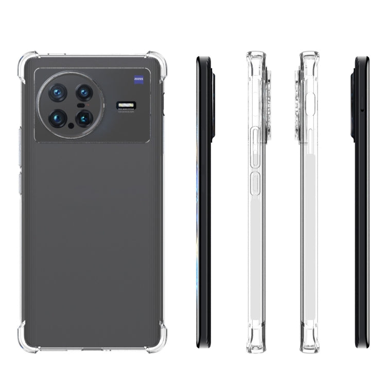 สำหรับ Vivo X Note 5G JSM โปร่งใส TPU ถุงลมนิรภัยกันกระแทกเคสโทรศัพท์ Antiskid, For vivo X Note 5G