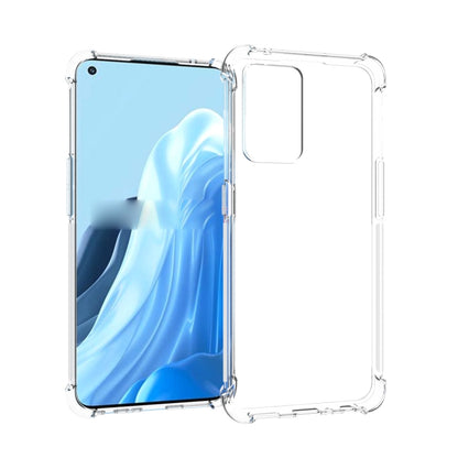 สำหรับ OPPO Reno7 5G Global JSM โปร่งใส TPU ถุงลมนิรภัยกันกระแทกเคสโทรศัพท์ Antiskid, For OPPO Reno7 5G Global