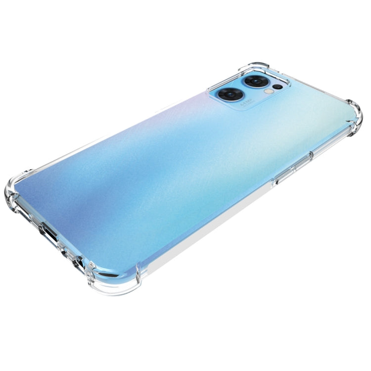 สำหรับ OPPO Reno7 5G Global JSM โปร่งใส TPU ถุงลมนิรภัยกันกระแทกเคสโทรศัพท์ Antiskid, For OPPO Reno7 5G Global