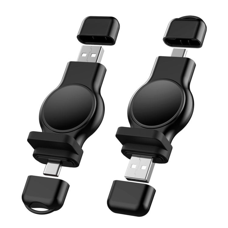 A05 2 in 1 Type C / USB-C เป็น USB-A Magnetic Quick Wireless Charger สำหรับ Apple Watch