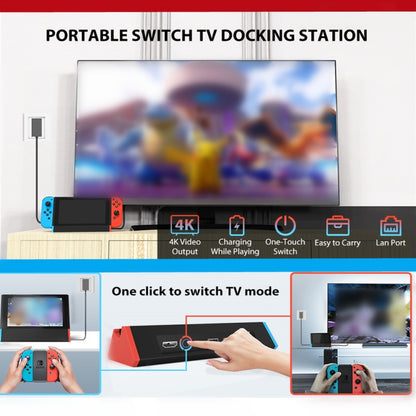 1000Mbs พอร์ต LAN 4K HDMI Adapter สำหรับ Nintendo Switch/สวิทช์ OLED (รุ่น LAN), LAN Model
