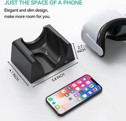 สำหรับ Oculus Quest 2 VR แท่นชาร์จ VR อุปกรณ์เสริมโฮสต์ Storage Bracket แท่นชาร์จ, VR Charging Stand