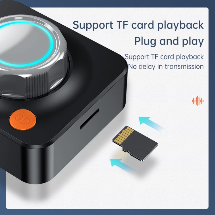 C39HD Bluetooth 5.1 เครื่องรับสัญญาณเสียง AUX เอาต์พุต Coaxial Fiber รองรับการเล่น TF, Bluetooth 5.1 Audio Receiver