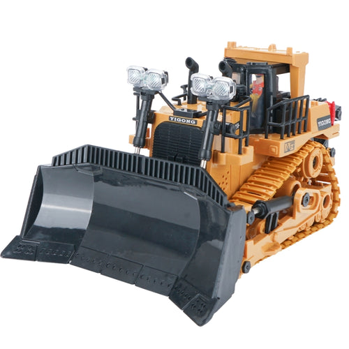 Mofun 1046 2.4G รีโมทคอนโทรลเก้าช่องวิศวกรรมยานพาหนะ 1:24 Multi-Function Crawler Heavy Bulldozer, 1046
