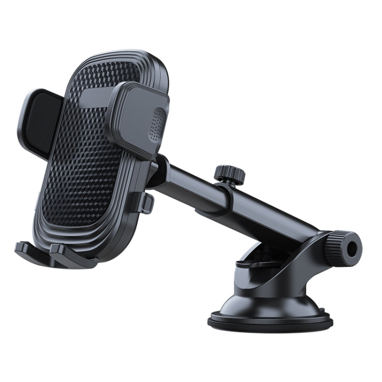 A190+X33 รถที่วางโทรศัพท์แดชบอร์ด Sucker Mount Telescopic ขาตั้งแขนยาว, A190+X33