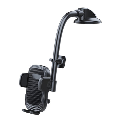 A190+X51 ที่วางโทรศัพท์ในรถยนต์แดชบอร์ดกระจกหน้ารถ Sucker Mount ขาตั้งแขนยาวแบบงอได้, A190+X51