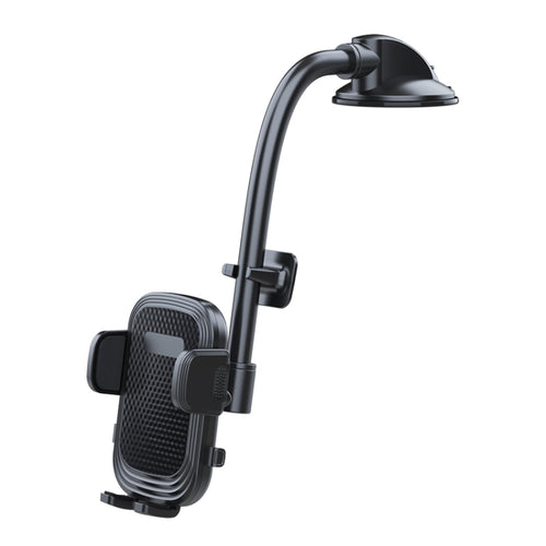 A190+X51 ที่วางโทรศัพท์ในรถยนต์แดชบอร์ดกระจกหน้ารถ Sucker Mount ขาตั้งแขนยาวแบบงอได้, A190+X51