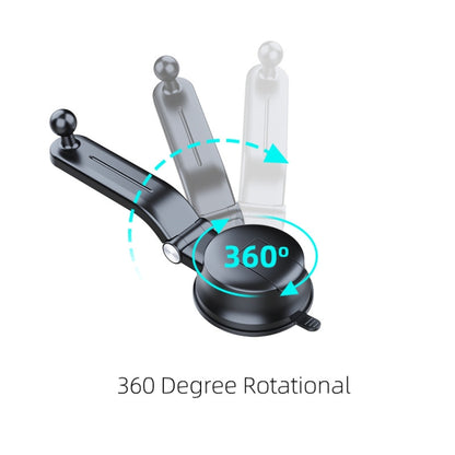 A190+X157 รถที่วางโทรศัพท์แดชบอร์ด Sucker Mount Stand Retractable CLAMP ARM, A190+X157