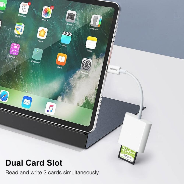 ENKAY ENK-AT117 อะแดปเตอร์เครื่องอ่านการ์ด USB-C / Type-C เป็น SD / TF