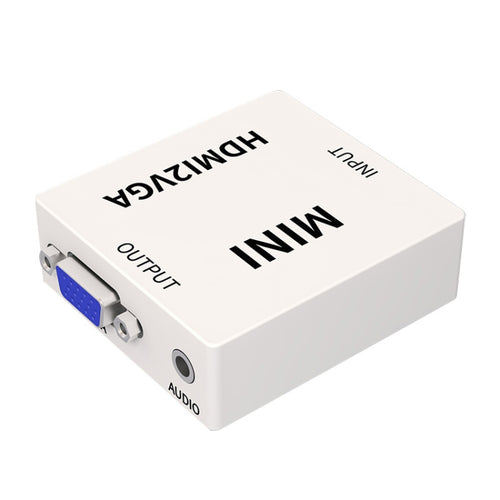 JSM Mini ขนาด HD 1080P HDMI to VGA Audio Video อะแดปเตอร์แปลงดิจิตอล, HDMI to VGA