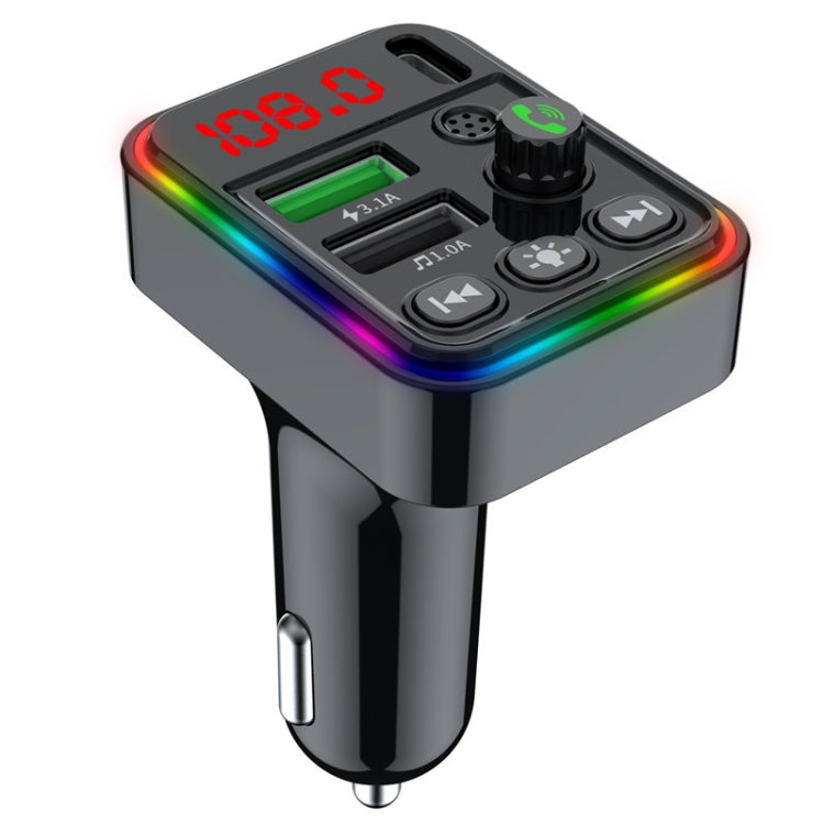 F19 Fast CHARGING Dual USB Bluetooth Transmisor รถ Mp3 Player, F19