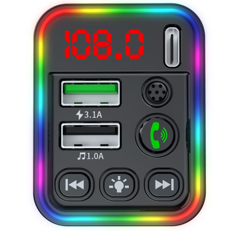 F19 Fast CHARGING Dual USB Bluetooth Transmisor รถ Mp3 Player, F19
