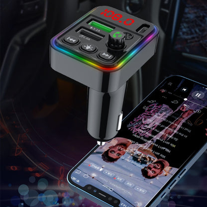 F19 Fast CHARGING Dual USB Bluetooth Transmisor รถ Mp3 Player, F19
