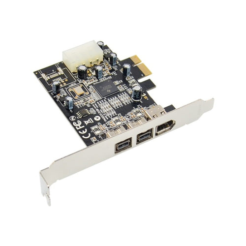 ST23 PCI Express 3 พอร์ต Firewire 1394B และ 1394A PCIe 1.1 x1 การ์ด, ST23