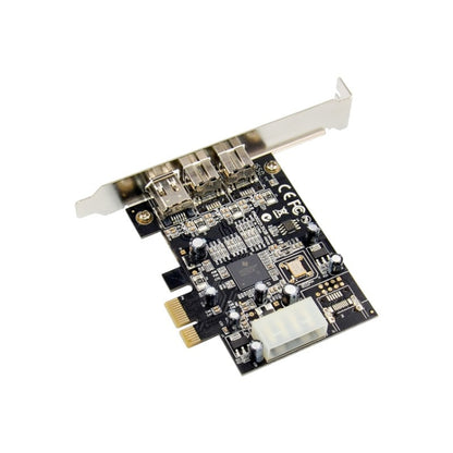 ST23 PCI Express 3 พอร์ต Firewire 1394B และ 1394A PCIe 1.1 x1 การ์ด, ST23