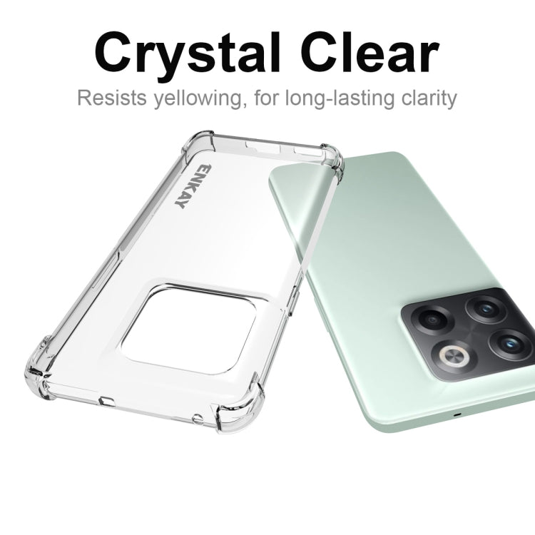 สำหรับ OnePlus 10T 5G / Ace Pro ENKAY เคสโทรศัพท์กันกระแทก TPU แบบใส, For OnePlus 10T 5G / Ace Pro