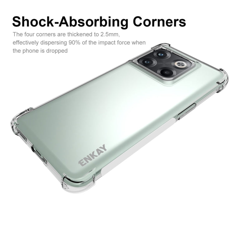 สำหรับ OnePlus 10T 5G / Ace Pro ENKAY เคสโทรศัพท์กันกระแทก TPU แบบใส, For OnePlus 10T 5G / Ace Pro