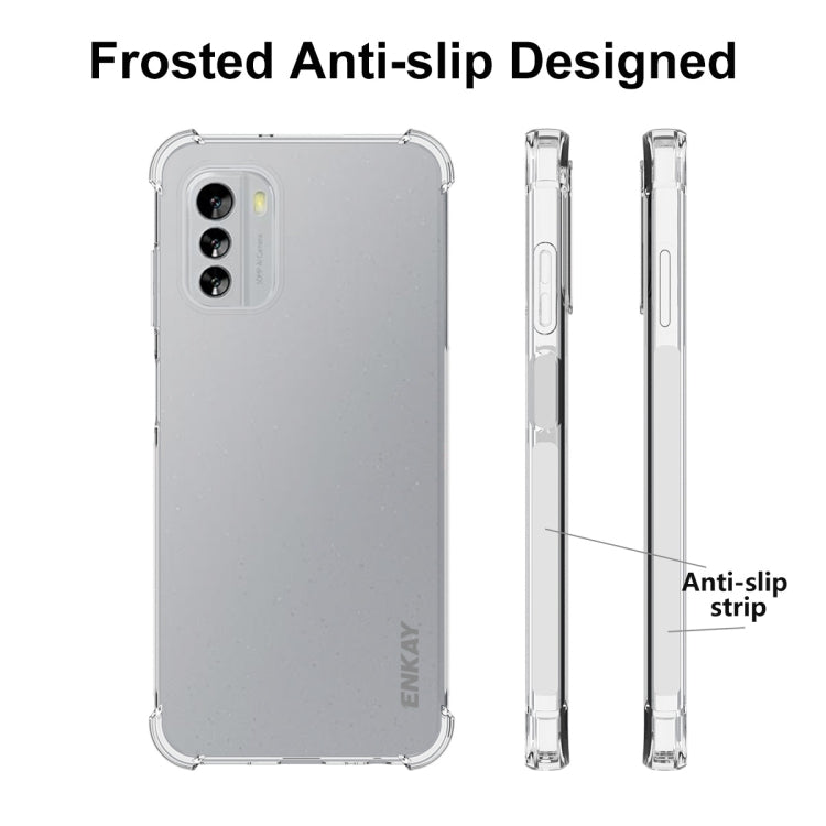 สำหรับ Nokia G60 5G ENKAY เคสโทรศัพท์ TPU แบบใสกันกระแทก, For Nokia G60 5G