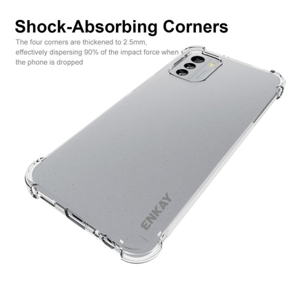สำหรับ Nokia G60 5G ENKAY เคสโทรศัพท์ TPU แบบใสกันกระแทก, For Nokia G60 5G