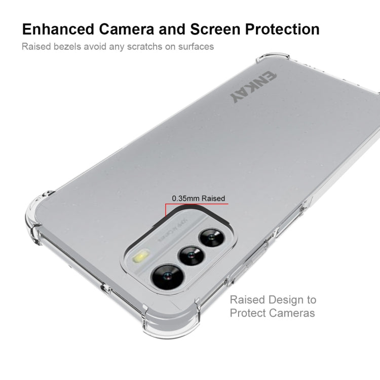 สำหรับ Nokia G60 5G ENKAY เคสโทรศัพท์ TPU แบบใสกันกระแทก, For Nokia G60 5G