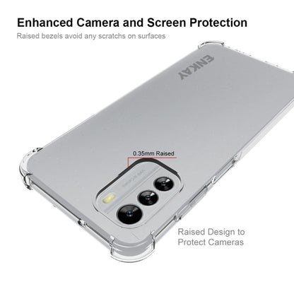 สำหรับ Nokia G60 5G ENKAY เคสโทรศัพท์ TPU แบบใสกันกระแทก, For Nokia G60 5G