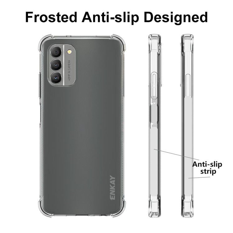สำหรับ Nokia G400 5G ENKAY เคสโทรศัพท์ TPU แบบใสกันกระแทก, For Nokia G400 5G