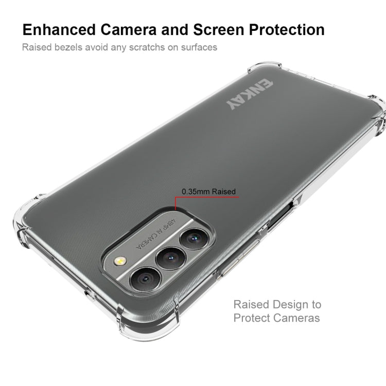สำหรับ Nokia G400 5G ENKAY เคสโทรศัพท์ TPU แบบใสกันกระแทก, For Nokia G400 5G