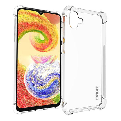 สำหรับ Samsung Galaxy A04 4G ENKAY เคสโทรศัพท์ TPU แบบใสกันกระแทก, For Samsung Galaxy A04 4G