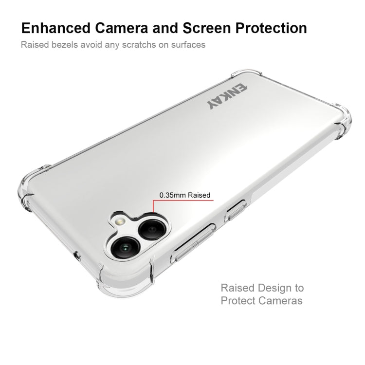 สำหรับ Samsung Galaxy A04 4G ENKAY เคสโทรศัพท์ TPU แบบใสกันกระแทก, For Samsung Galaxy A04 4G