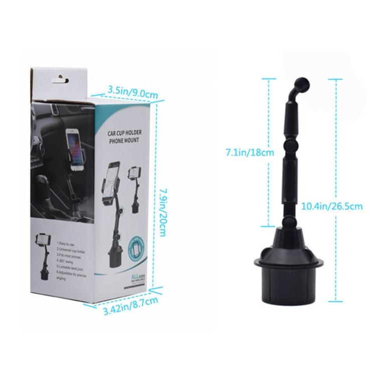 X033 ที่วางโทรศัพท์ในรถยนต์ 360 องศาที่วางแก้วคอห่านแบบปรับได้, X033