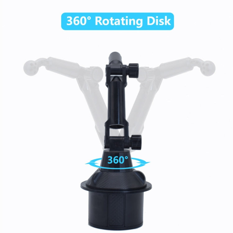 X033 ที่วางโทรศัพท์ในรถยนต์ 360 องศาที่วางแก้วคอห่านแบบปรับได้, X033