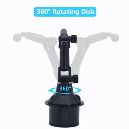 X033 ที่วางโทรศัพท์ในรถยนต์ 360 องศาที่วางแก้วคอห่านแบบปรับได้, X033