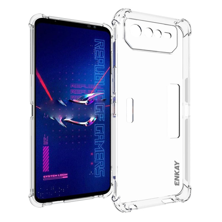 สำหรับ Asus ROG โทรศัพท์ 6 Pro ENKAY เคสโทรศัพท์ TPU แบบใสกันกระแทก, For Asus ROG Phone 6 Pro