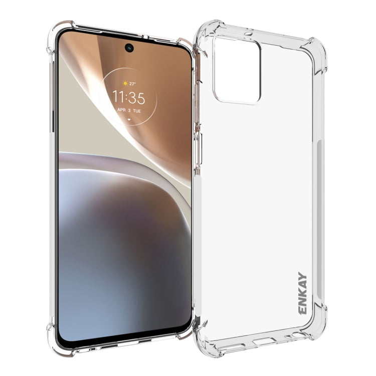 สำหรับ Motorola Moto G32 ENKAY เคสโทรศัพท์กันกระแทก TPU แบบใส, For Motorola Moto G32