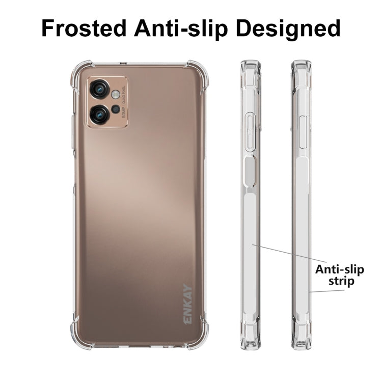 สำหรับ Motorola Moto G32 ENKAY เคสโทรศัพท์กันกระแทก TPU แบบใส, For Motorola Moto G32