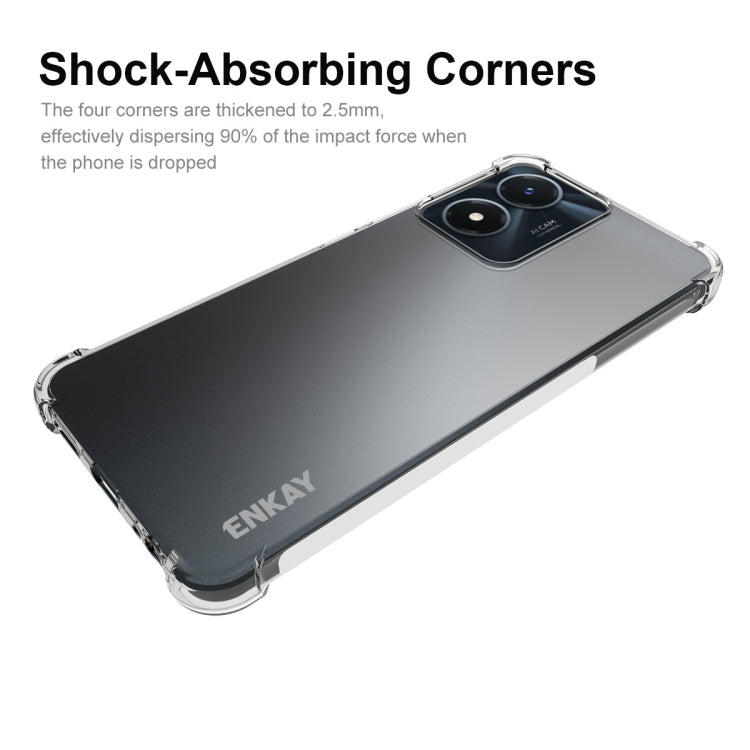 สำหรับ vivo Y02s NKAY Clear TPU เคสโทรศัพท์กันกระแทก, For vivo Y02s