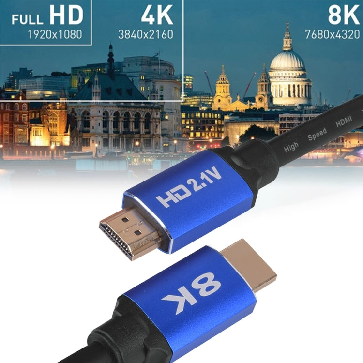 HD08 8K Ultra Clear HDMI 2.1 ทีวีคอมพิวเตอร์โปรเจคเตอร์กล่องรับสัญญาณสาย HDMI 5M
