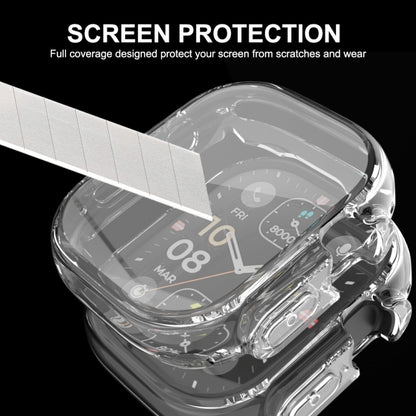 สำหรับ Apple Watch Ultra 49 มม. ENKAY เคส TPU นุ่มโปร่งใสแบบเต็มพร้อมฟิล์มหน้าจอ