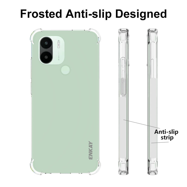 สำหรับ Xiaomi Redmi A1+ ENKAY เคสโทรศัพท์กันกระแทก TPU แบบใส, For Xiaomi Redmi A1+